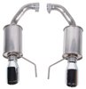 422333 Dual Tip Axle-Back Exhaust System Fits Select Ford Roush Mustang GT and EcoBoost [Natural/Polished Finish] - image 3