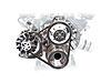 Engine Accessory Drive Pulleys Polished Finish 302-351W Engines - image 1