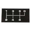 6 Speed console shift pattern plate for 1968 1972 Chevelle OE look and quality