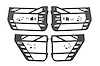 10588 Jeep Front and Rear Steel Tube Doors (07-18 Wrangler JK) - image 1
