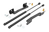 10629 Hydraulic Hood Assist; Incl. Gas Charged Cylinders; Upper/Lower Hood Mounts; Hardware; - image 1