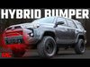 10745 Front Bumper, Hybrid, 20" Blk DRL, Fits Select Toyota 4Runner 2WD/4WD - image 4
