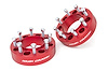 1094ARED 2in Wheel Spacers (Pair; Red) - image 1