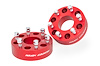 1101RED 2-inch GM Wheel Spacers (Pair, Red) - image 1