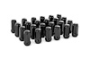 141524CBLK M14 x 1.5 Lug Nut Set of 24, Black Closed - image 1