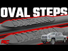 21009 Oval Nerf Step Bar; Black; - image 1