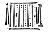 51022 Ford Roof Rack System w/Front and Rear Facing LED Lights (15-18 F-150) - image 1