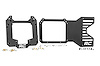 51055 Spare Tire Relocation Bracket; Powder Black Coated; Fits Up To 37 in. Tire; For Use w/ PN[51053]; - image 1