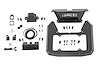 51125 Spare Tire Delete Kit; Rear; Relocates License Plate; Laser Cut; Durable Powder Coat Finish; Mounting Hardware; Retains Ba - image 1