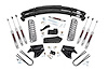 52033 Suspension Lift Kit w/Shocks; 4 in. Lift; Quad Front Shocks; Rear Leaf Springs; - image 1