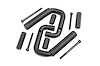 6501 Solid Steel Front Grab Handles (Pair)