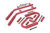 6503RED Jeep Solid Steel Grab Handle Set (07-18 Wrangler JK, Red)