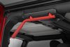 6503RED Jeep Solid Steel Grab Handle Set (07-18 Wrangler JK, Red) - image 3