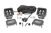 70060 Jeep 2in LED Cube Blk Ser w/Amber DRL Easy-Mnt Kt (18-20 Wrnglr JL/20 Gladiator) - image 1