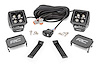 70080 LED Lower Windshield Ditch Kit; 2 in.; Black Series w/White DRL; - image 1
