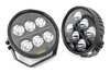 70805 Black-Series LED Light Pair, Amber DRL, 6.5 in., Round - image 4