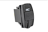 709USB USB Switch Insert; 2x1 w/Logo; Blue Black Light; - image 1