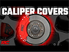 71100A Caliper Cover, Red, Chevy/GMC 1500 (14-18) - image 1