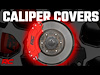 71106A Caliper Cover, Red, Fits Select Chevy/GMC 1500 - image 1