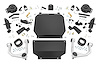 71300 3.5 in. Lift Kit, Rear Air Ride, Toyota Tundra 4WD - image 1