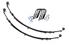 8010KIT Front Leaf Springs, 4" Lift, Pair, Jeep Wrangler YJ 4WD (87-95) - image 1