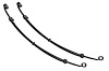 8022KIT Front Leaf Springs, 3" Lift, Pair, Toyota Truck 4WD (1979-1985) - image 1