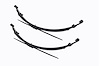 8033KIT Rear Leaf Springs, 4" Lift, Pair, Ford Bronco (78-79)/F-250 (77-79) - image 1
