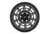 85170913A Series 85 Wheel; Rough Country; Simulated Beadlock; Gunmetal Gray/Black; 17 x 9; 5 x 4.5; -12mm; - image 2