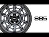 85170918 85-Series Wheel, Simulated Beadlock, Size: 17" x 9", Bolt Pattern: 5 x 5" [Gunmetal Gray/Black] - image 2