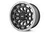 87170912B 87-Series Wheel, Simulated Beadlock, Size: 17" x 8.50", Bolt Pattern: 6 x 5.50" [Black/Machined] - image 1