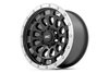 87170912B 87-Series Wheel, Simulated Beadlock, Size: 17" x 8.50", Bolt Pattern: 6 x 5.50" [Black/Machined] - image 4