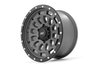 87170912G 87-Series Wheel, Simulated Beadlock, Size: 17" x 8.50", Bolt Pattern: 6 x 5.50" [Gray/Black] - image 3