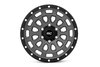 87170912G 87-Series Wheel, Simulated Beadlock, Size: 17" x 8.50", Bolt Pattern: 6 x 5.50" [Gray/Black] - image 4