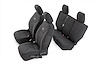 91003 Black Neoprene Seat Cover Set (Front and Rear) - image 1