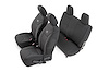 91007 Jeep Neoprene Seat Cover Set / Black (13-17 Wrangler JK / 2 Door) - image 1