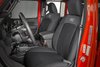 91038 Jeep Neoprene Seat Cover Set w/Rear Cup Holder Black (2020 Gladiator JT) - image 2