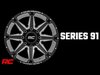 91221014 One-Piece Series 91 Wheel; Milled; Gloss Black; 22x10 [5x5.5]; -18mm; - image 4