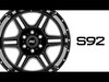 92180912 Series 92 Wheel; Gloss Black; Machined; 1 pc; 18X9; 6X5.5; +0mm; - image 3