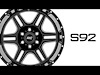 92180914 One-Piece Series 96 Wheel; Machined; Gloss Black; 18X9 [5X5.5]; +0mm;