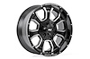 93201012 93-Series Wheel, Size: 20" x 10", Bolt Pattern: 5 x 5" / 5 x 4.50" [Finish: Machined Black] - image 1