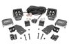 Front Mount 2 in. Black LED Light Kit Pair with White DRL for 2024-2025 Polaris XPEDITION Models