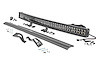 97037 LED Light, Front Mount, 40" Black Dual Row, White DRL, Can-Am Commander/Maverick (2014-2020)
