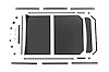 97093 UTV Deck Roof, 4-Door, Can-Am Defender Max