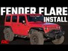 99037 Fender Flares; High Clearance; Thermoplastic; - image 2