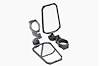 99209 UTV Aluminum Side View Mirrors, Horizontal - image 1