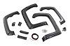 A-C11412-GBA Pocket Fender Flares; Defender; Black; 6-8 ft. Bed; - image 1