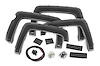 F-C11413A Pocket Fender Flares; Flat Black; 2 in. Tire Coverage; 6.5 in. Flare Height; - image 1