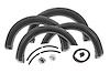 F-F10911A-UX Pocket Fender Flares; Ingot Silver Metallic; 1.75 in. Tire Coverage; 6.25 in. Flare Height; - image 1
