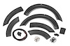 F-F11612A-YZ Pocket Fender Flares; Oxford White; - image 1