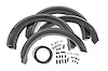 F-F320210 Pocket Fender Flares; w/Rivets; Flat Black; Bolt On; - image 1